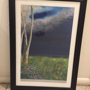 Custom Art - BIRCH IN THE MEADOW